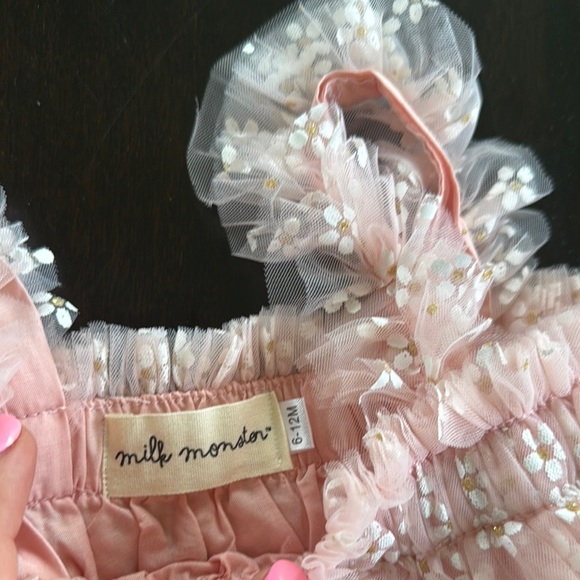 Pink Floral Kids Formal Dress - Picture 2 of 6